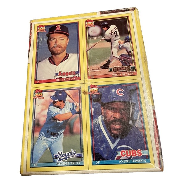 1991 Topps Wax Box 36 Packs 15 Cards ea. Chipper Jones Rookie - Picture 6 of 6